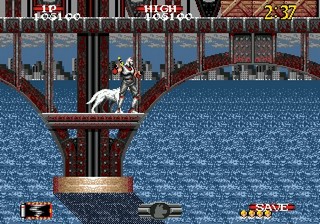 une photo d'Ã©cran de Shadow Dancer - The Secret of Shinobi sur Sega Megadrive